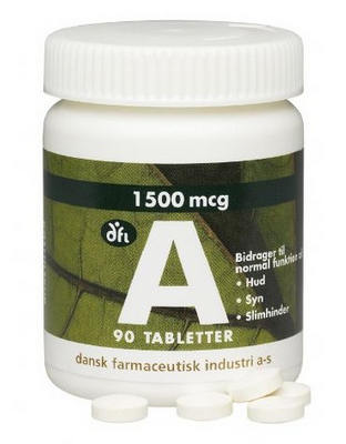 Dfi A 1500 Mcg - 90 Tabletter til Sundhed og Velvære