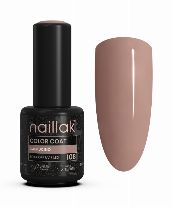 Cappuccino No 108 - Flot nude-brun gellak til salg!