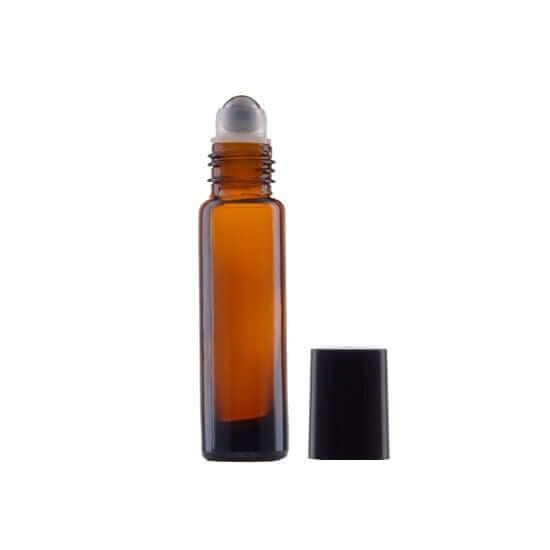 Brun Glasflaske 10 Ml Med Rullehoved - Hurtig Levering!