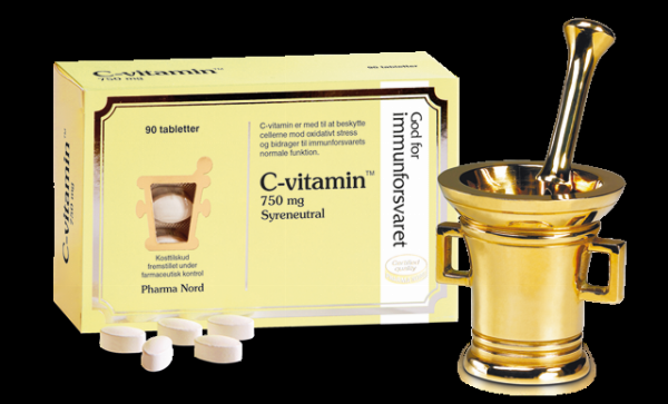 Pharma Nord C-vitamin 750 mg - 90 tabletter til sundhed