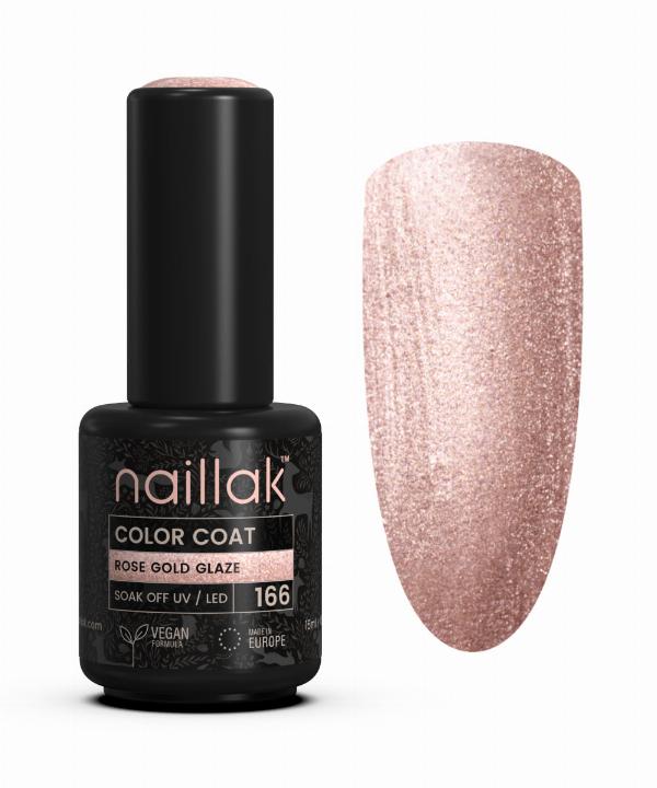 Rose Gold Glaze No 166 - Elegant Gellak til Nytår