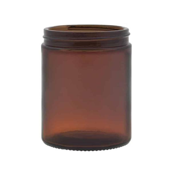 180 Ml Brun Glasbøtte Uden Låg - Perfekt til Cremer!