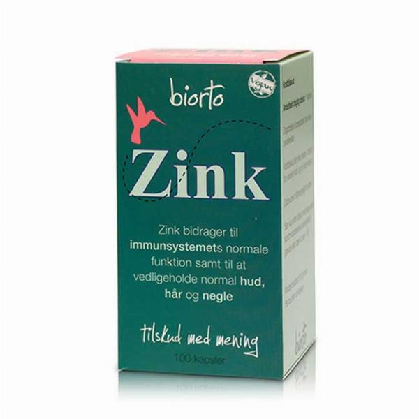 Biorto Zink Immune 90 Kapsler til Sundhed og Glød