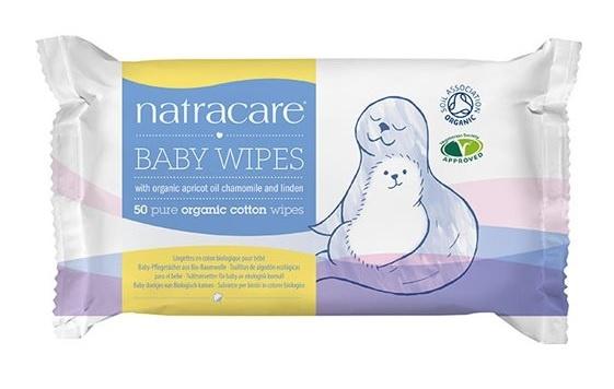 Natracare Baby Vådservietter - 100% Økologisk Bomuld