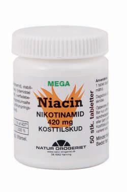 Nd Niacin Nikotinamid 420 Mg - 50 Tabletter Til Sundhed