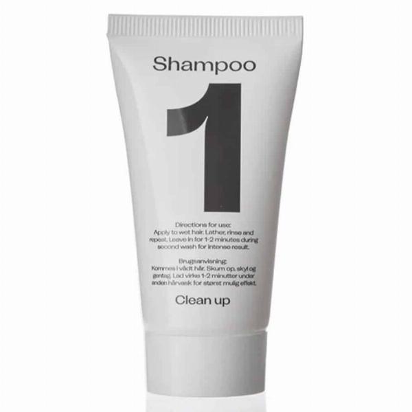 Rensende Shampoo 1 - 25ml til rejser og prøver