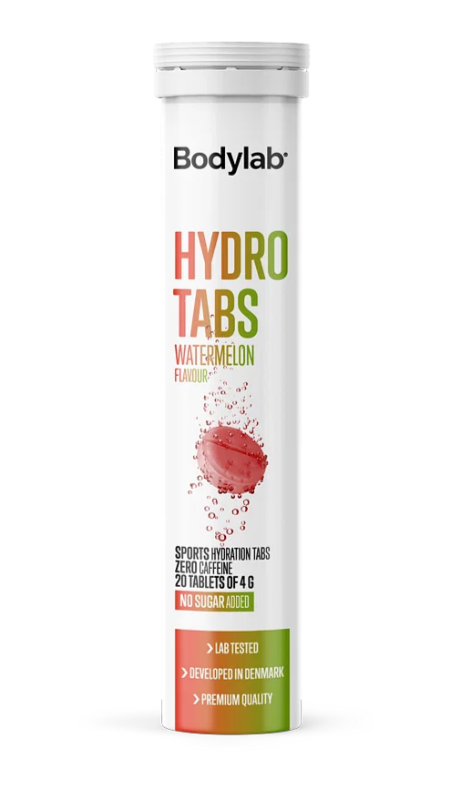 Bodylab Hydro Tabs - Vandmelon Smag, Koffeinfri 20 Stk