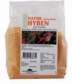 Hyben Pulver med Kerner 500 G – Sundhed og Velvære