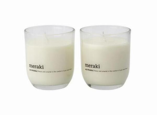 Meraki Duftlys Wild Meadow - Sæt med 2 stk.