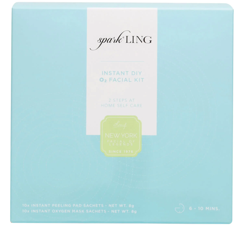 Ling Sparkling Instant DIY O2 Ansigtskit til Hjemmespa