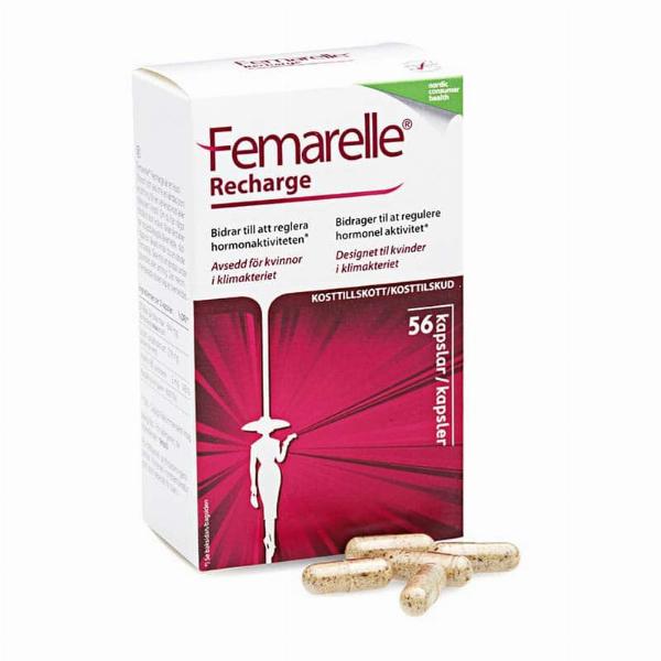 Femarelle Recharge 56 Kapsler - Hormonfrit Alternativ