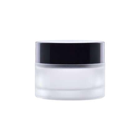 50 Ml Glas Creme Bøtte Med Sort Låg - Perfekt til Kosmetik