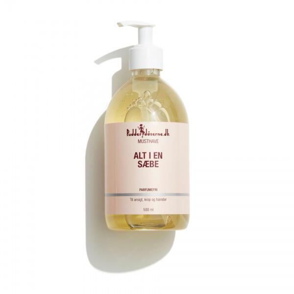 Pudderdåserne Alt I En Sæbe - Mild uden Parfume 500 ml