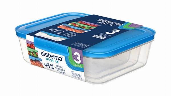 Sistema Nest It 3-pak - Praktiske opbevaringsbokse