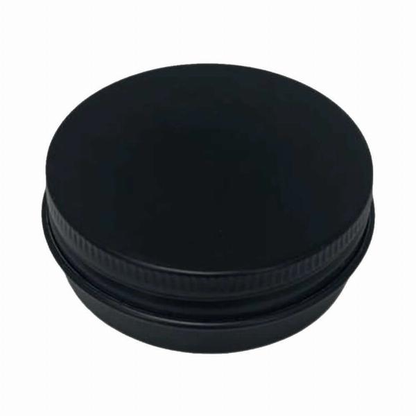 60 Ml Sort Aluminium Bøtte - Ideel til Creme og Salve