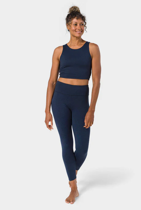 Manduka Dhara Capri Leggings - Midnight Heather Udsalg
