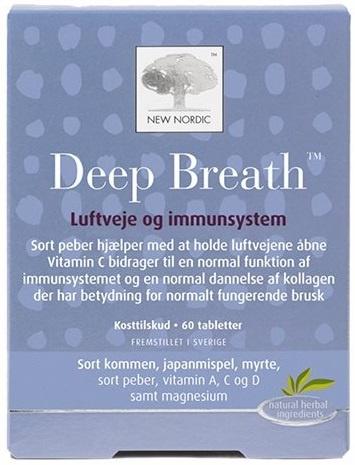 Ny Nordic Deep Breath 60 tab - Støt din skønhed!