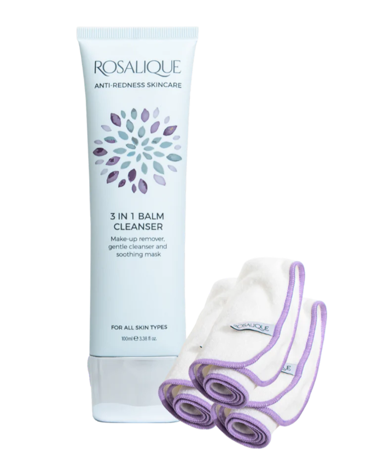 Rosalique Balm Cleanser med 3 Stk Bambusklude 100ml
