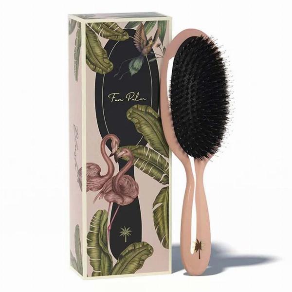 Fan Palm Hårbørste Blush Medium - Stilfuld Pleje til Dit Hår