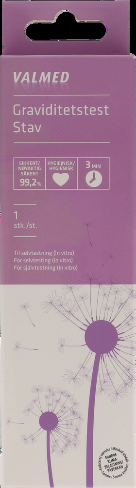 Valmed Graviditetstest - Hurtig HCG Måling 1 Stk