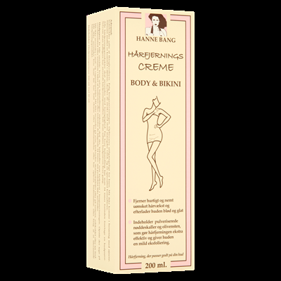Hanne Bang Hårfjerningscreme til Krop og Bikini 200ml