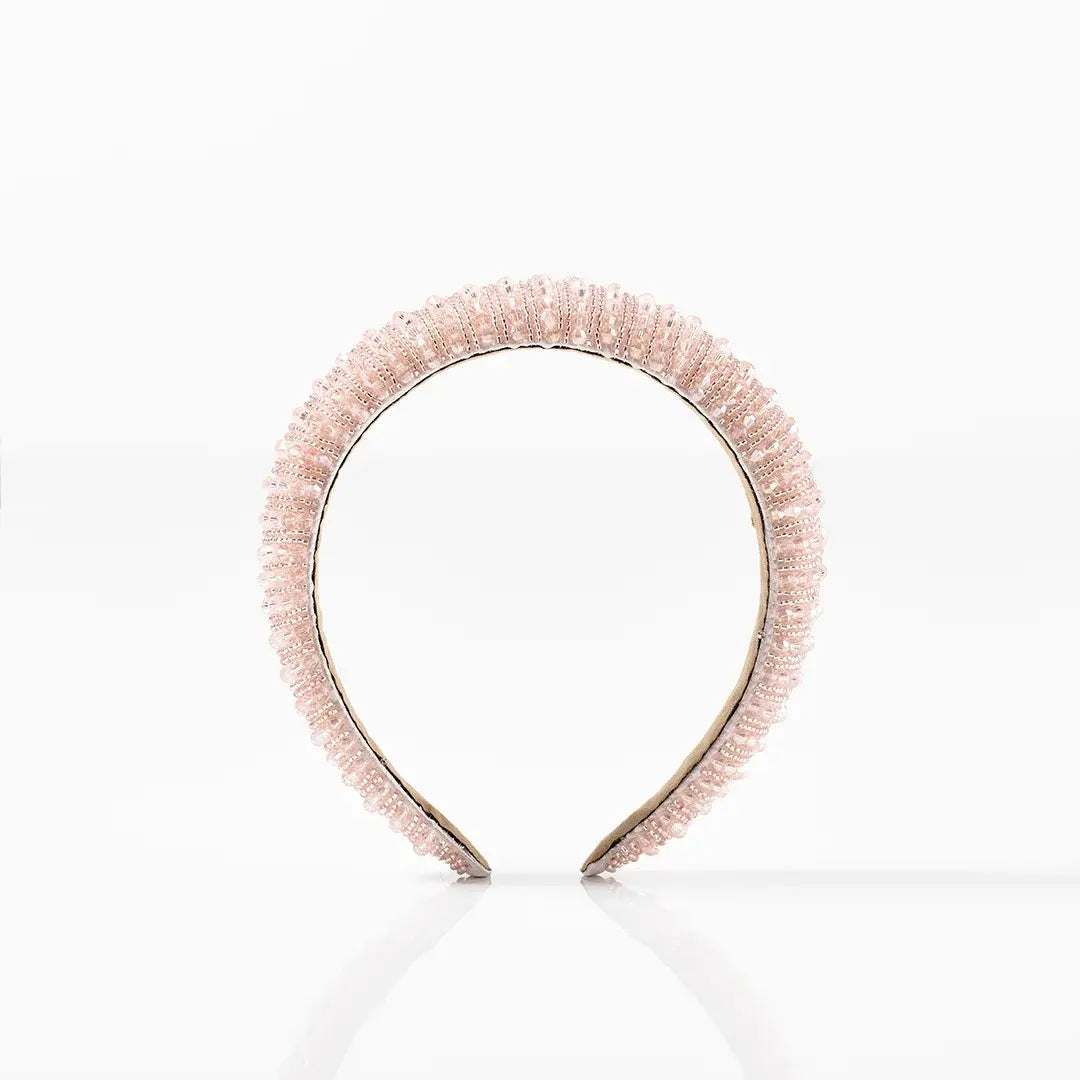 Glimmer Hårbøjle i Rosa med Sten - Bestsellers!