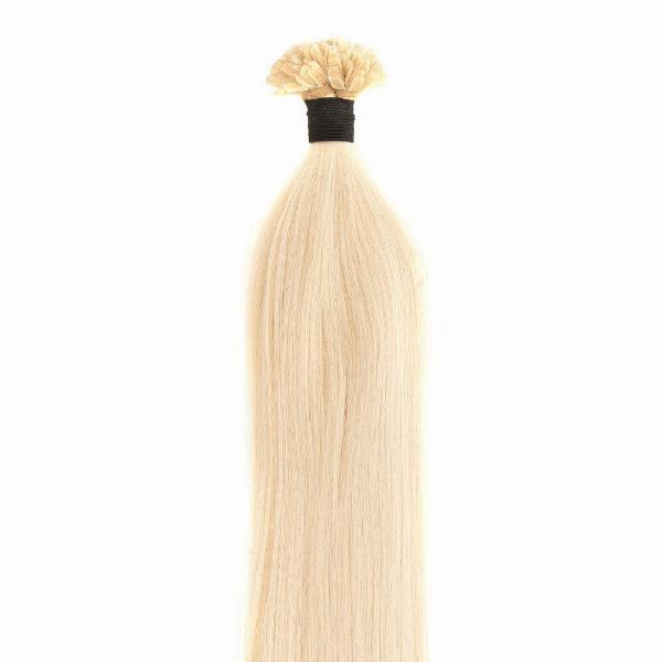 Varm Fusion Hårforlængelser Lys Blond 60a