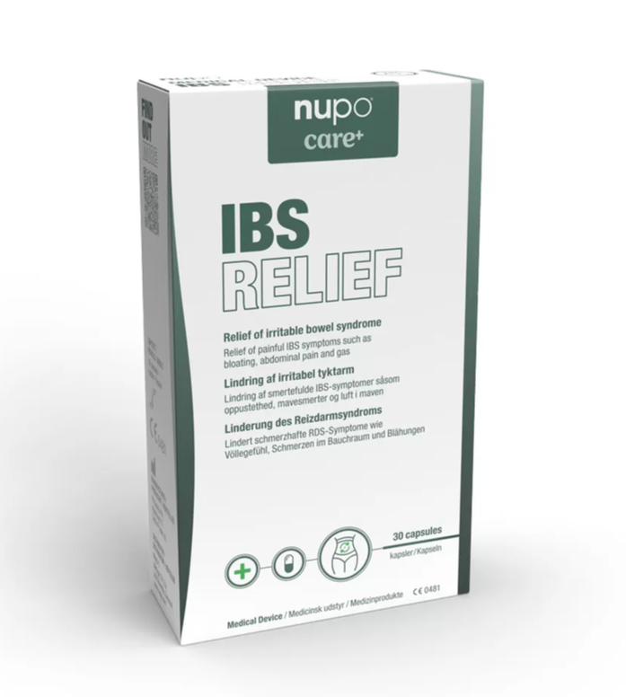Nupo IBS Relief 30 kapsler - Lindring af mavegener
