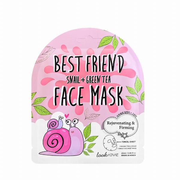 Look At Me Tencel Ansigtsmaske Snail & Green Tea