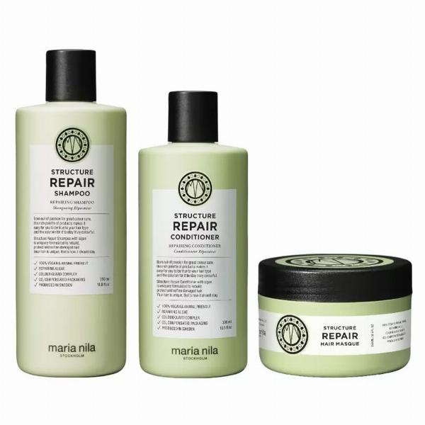Maria Nila Structure Repair Trio til skadet hår 350+300+250ml