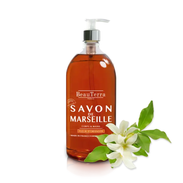 Beau Terra Marseille Flydende Sæbe - Appelsinblomst 1000ml