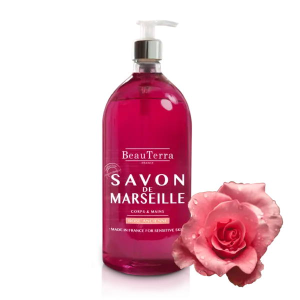 Beau Terra Marseille Flydende Sæbe - Ancient Rose 1000ml