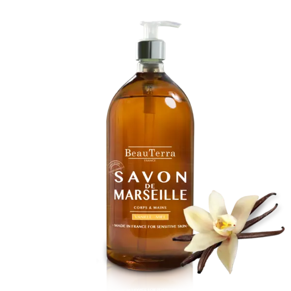 Beau Terra Marseille Sæbe med Honning og Vanilje 300ml