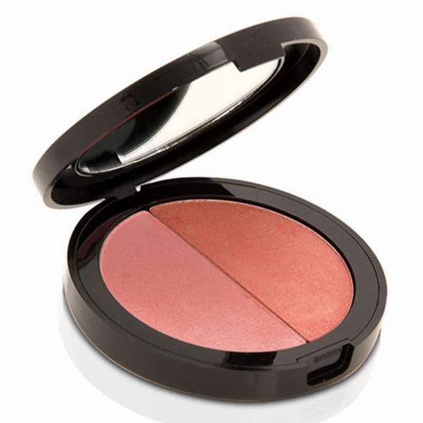 Mineralogie Pressed Blush Duo i Blød Rosa og Brun