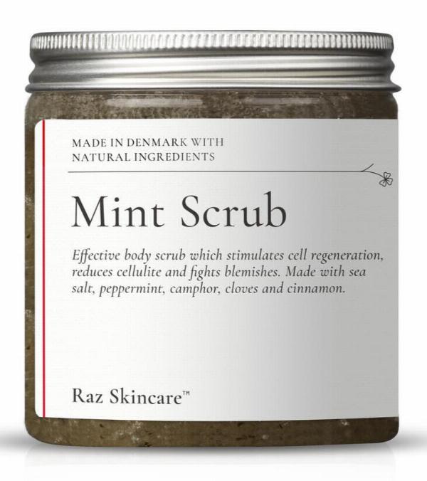 Raz Skincare Mint Scrub - Effektiv Kropsskrub 200 G