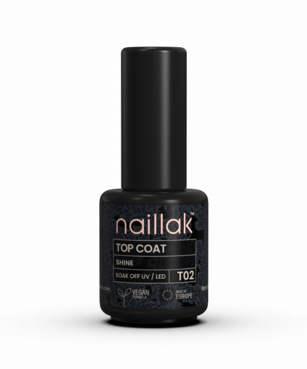Naillak Top Coat Shine - Glansfuld og Holdbar Finish