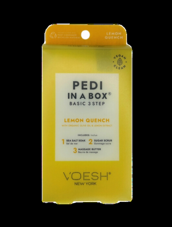 Voesh Pedi In A Box - Lemon Quench Fodpleje Spa Set