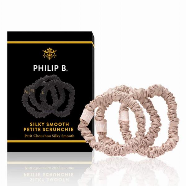 Philip B Champagne Scrunchies 3 Stk - Skånsom Hårpleje