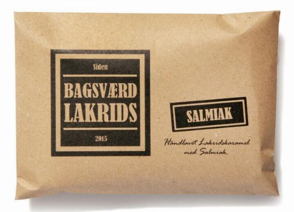 Bagsværd Lakrids Salmiak Plade 160g – Håndlavet Kvalitet