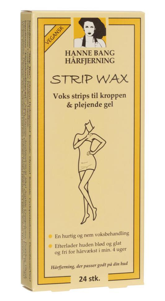 Hanne Bang Vegansk Strip Wax - 24 Stk Gel til Hjemmebrug