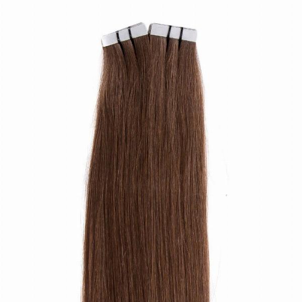 Tape Extensions Kastanje #4 - Mørkebrunt Hår