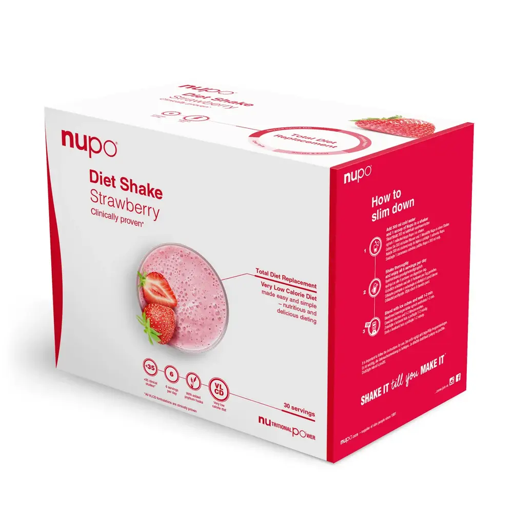 Nupo Jordbær Diet Værdi Pakke 960g - Slankekur Tilbud!