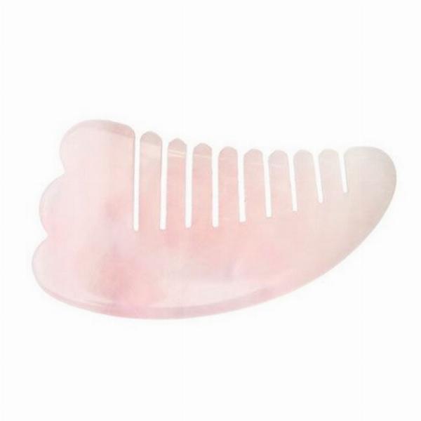 A Pure Mind Gua Sha til Hårmassage i Rosa Kvarts