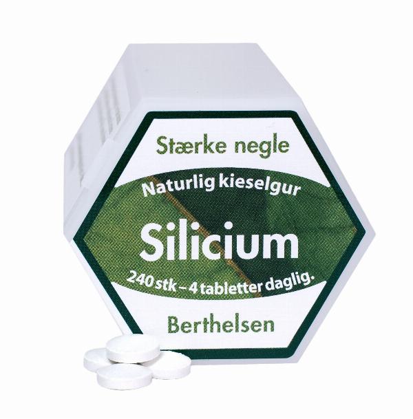 Berthelsen Silicium 20 Mg - 240 Tabl. Naturligt kosttilskud