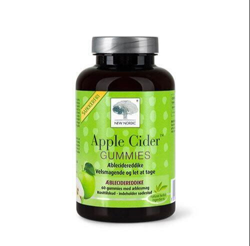 Æblecider Gummier 60 Tab - Kosttilskud fra New Nordic