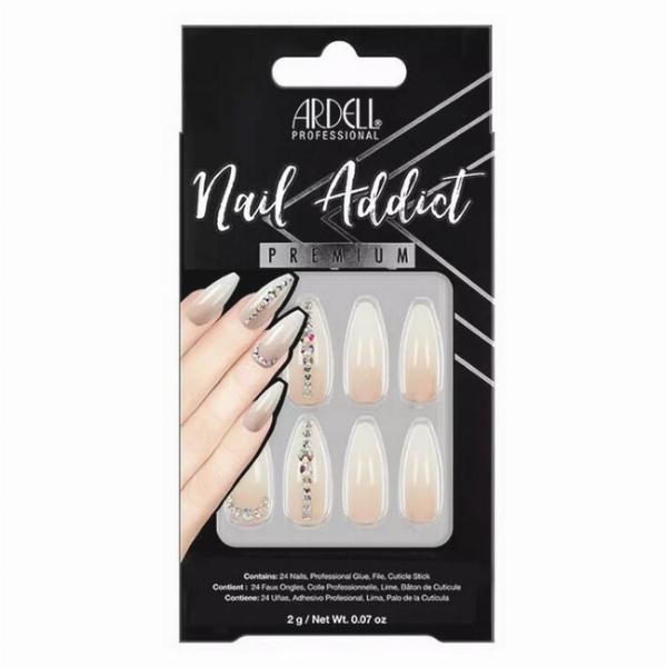 Ardell Nail Addict Nude Light Crystals - Neglelak Tilbud!