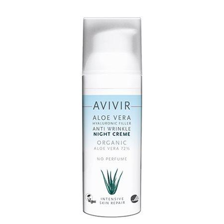 Avivir Aloe Vera Anti-Rynke Natcreme 50 Ml - Økologisk Pleje