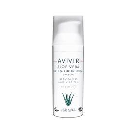 Avivir Aloe Vera 24 Timer Rig Creme - 50ml Nærende Pleje