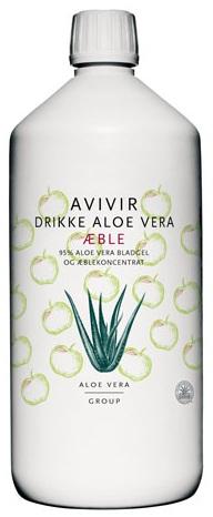 Avivir Aloe Vera Drik 95 M Æble 1000ml - Skønhed på tilbud!