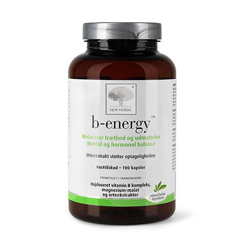 New Nordic B Energy - Dagligt B-vitamin og magnesiumtilskud